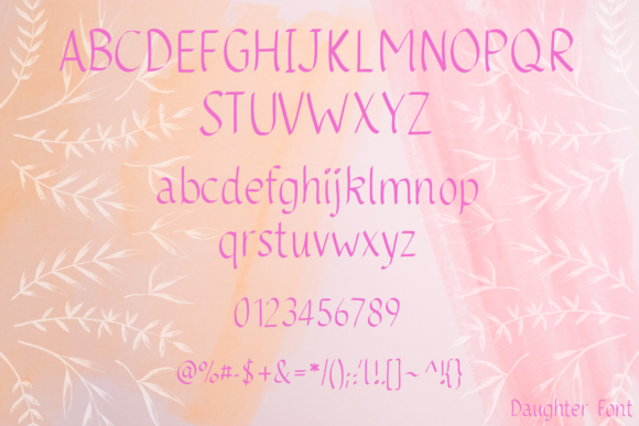 Daughter Font Poster 2