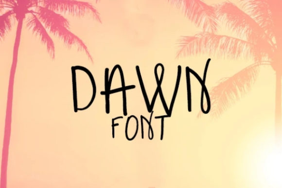 Dawn Font Poster 1