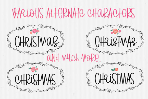 Day Before Christmas Font Poster 3