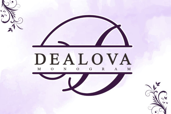 Dealova Monogram Font Poster 1