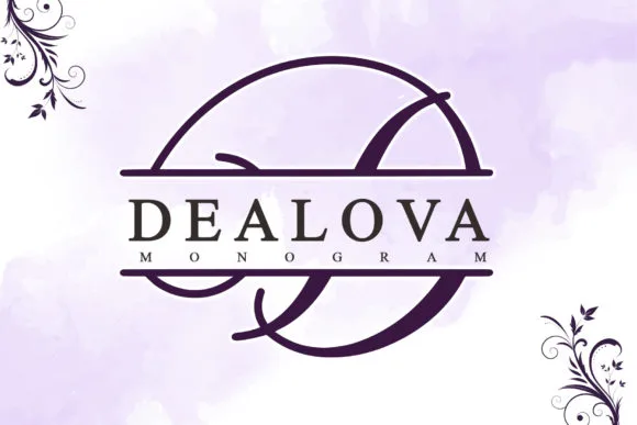 Dealova Monogram Font Dealova Monogram Font Poster 1