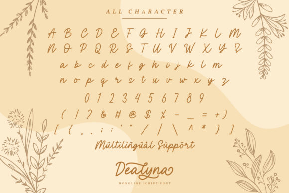 Dealyna Font Poster 2