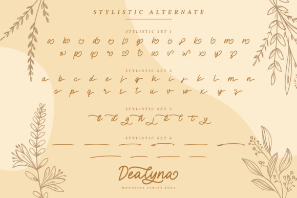 Dealyna Font Poster 3