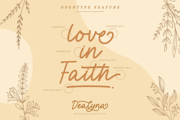 Dealyna Font Poster 4