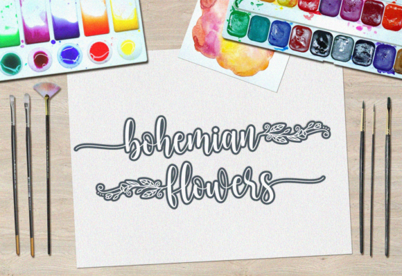 Dear Flora Font Poster 3