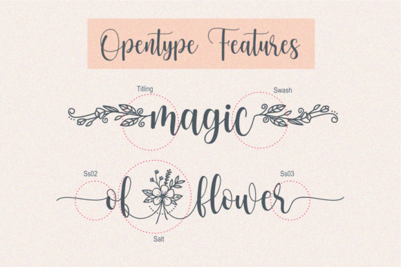 Dear Flora Font Poster 4