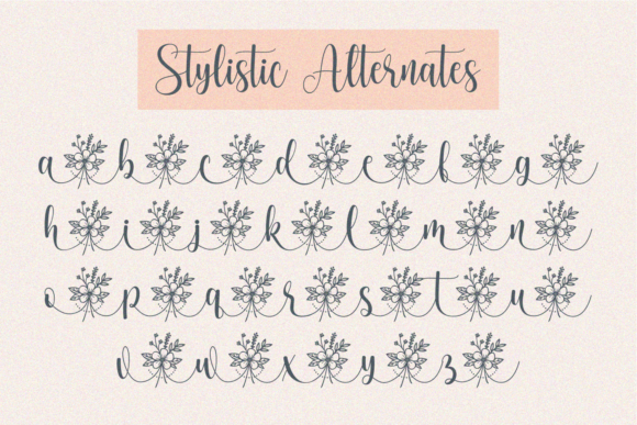 Dear Flora Font Poster 5