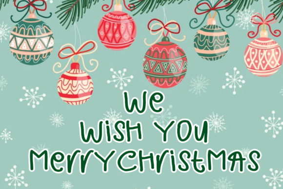 Dear Santa Claus Font Poster 2