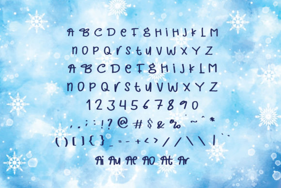 Dear Santa Claus Font Poster 3