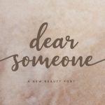 Dear Someone Font Poster 1