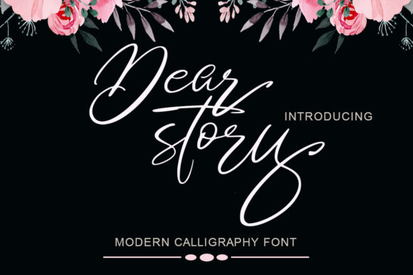 Dear Story Font Poster 1