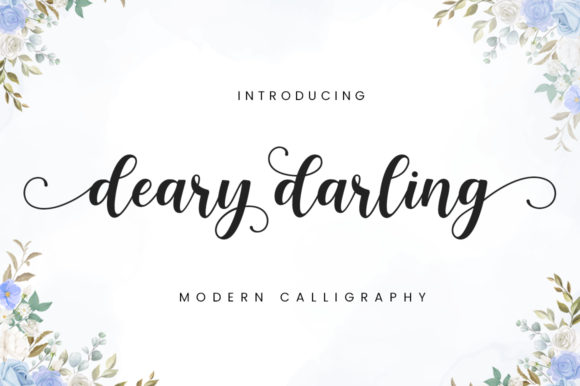Deary Darling Font Poster 1