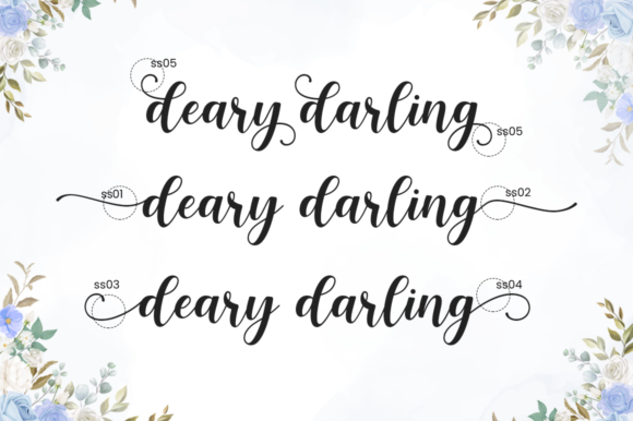 Deary Darling Font Poster 2