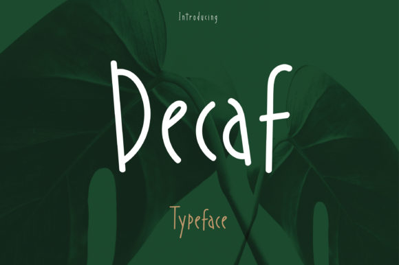 Decaf Font Poster 1