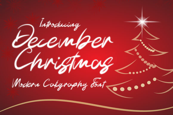 December Christmas Font Poster 1