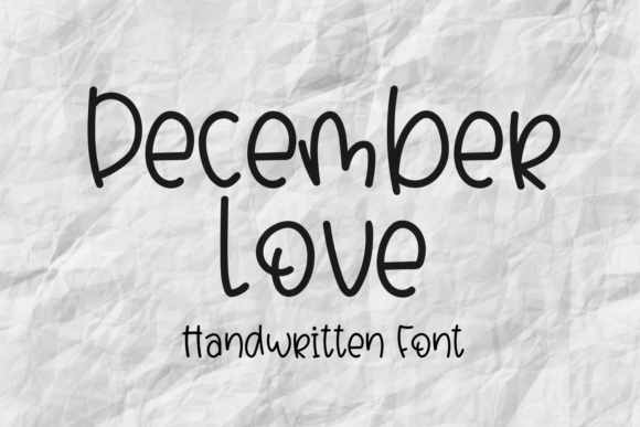 December Love Font December Love Font Poster 1
