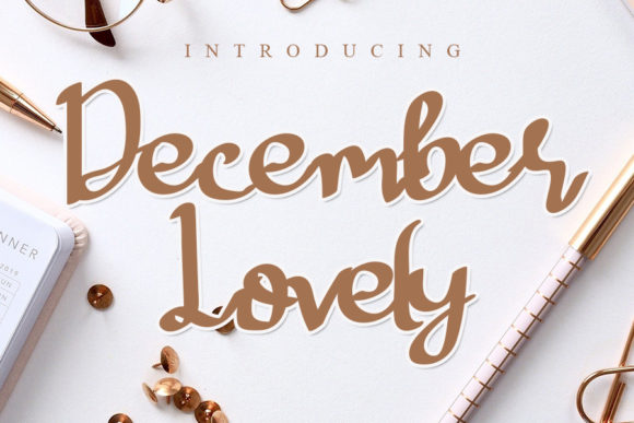 December Lovely Font Poster 1
