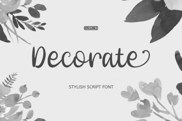 Decorate Font Poster 1