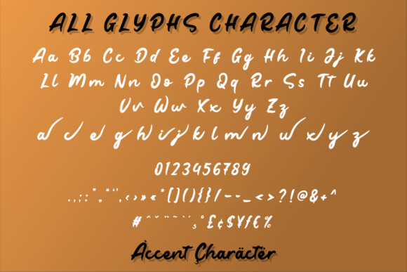 Degtan Font Poster 12