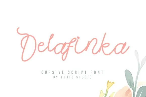 Delafinka Font Delafinka Font Poster 1