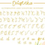 Delafinka Font Poster 9