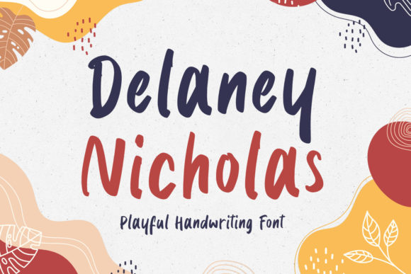 Delaney Nicholas Font Poster 1