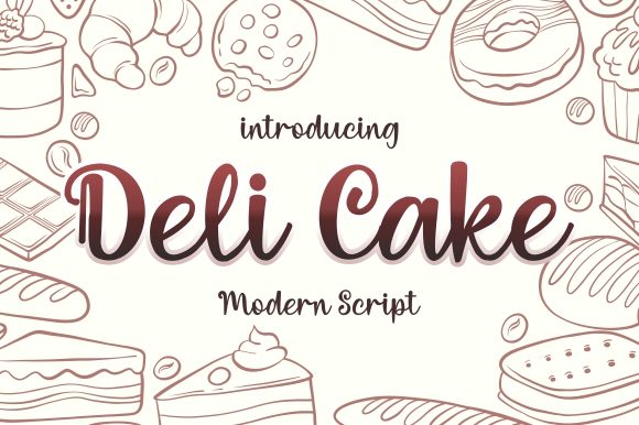 Deli Cake Font Poster 1