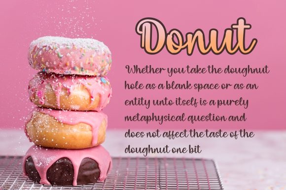 Deli Cake Font Poster 2