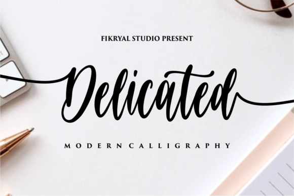 Delicated Font Poster 1