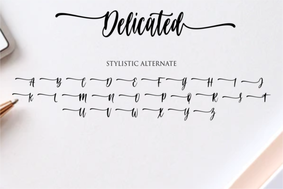 Delicated Font Poster 11