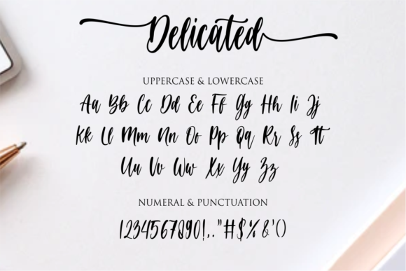 Delicated Font Poster 9
