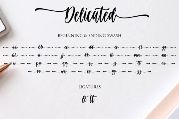Delicated Font Poster 10