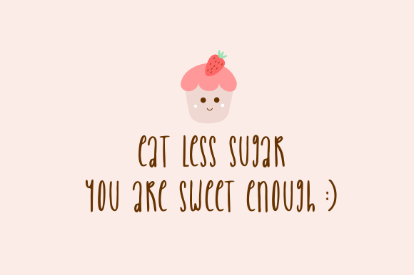 Delight Cookies Font Poster 4
