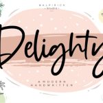 Delighty Font Poster 1