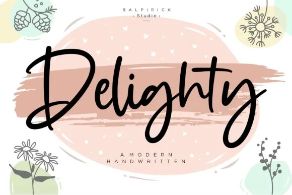 Delighty Font Delighty Font Poster 1