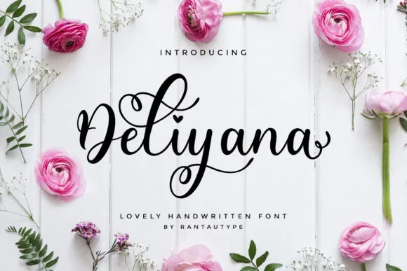 Deliyana Font Deliyana Font Poster 1