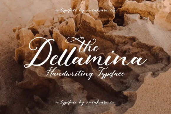 Dellamina Font Dellamina Font Poster 1
