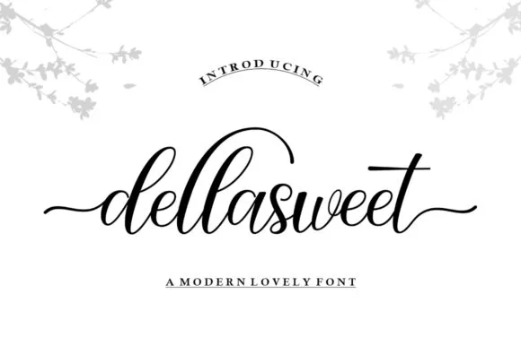 Dellasweet Font Dellasweet Font Poster 1
