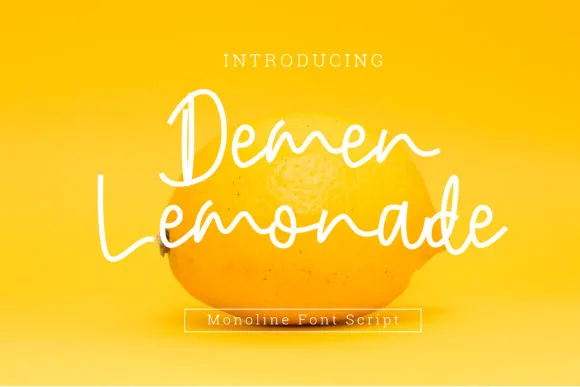 Demen Lemonade Font Demen Lemonade Font Poster 1