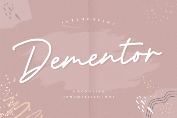 Dementor Font Poster 1