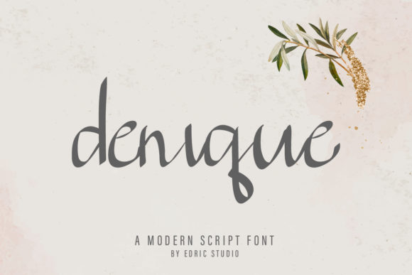 Denique Font Poster 1