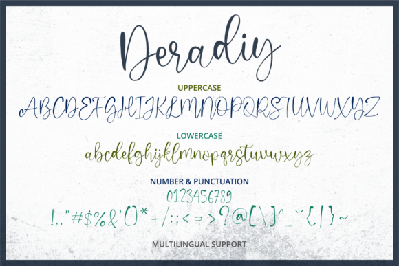 Deradiy Font Poster 5