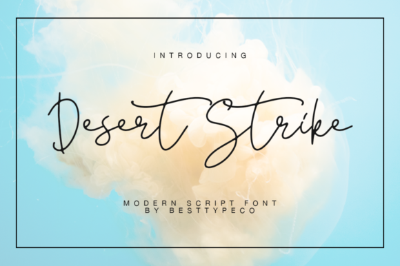 Desert Strike Font Poster 1