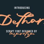 Dethars Font Poster 1