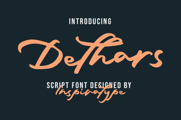 Dethars Font Poster 1