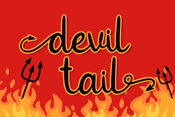 Devil Tail Font