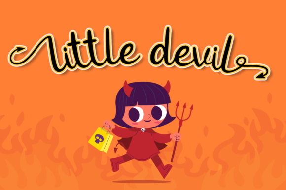 Devil Tail Font Poster 4