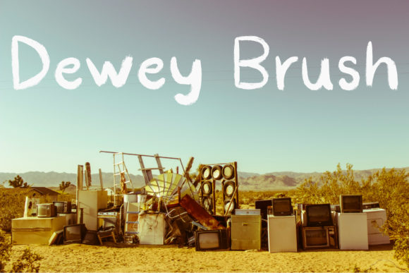 Dewey Brush Font