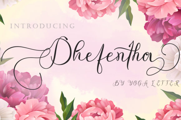 Dhefentha Font Poster 1