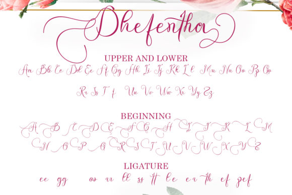 Dhefentha Font Poster 8